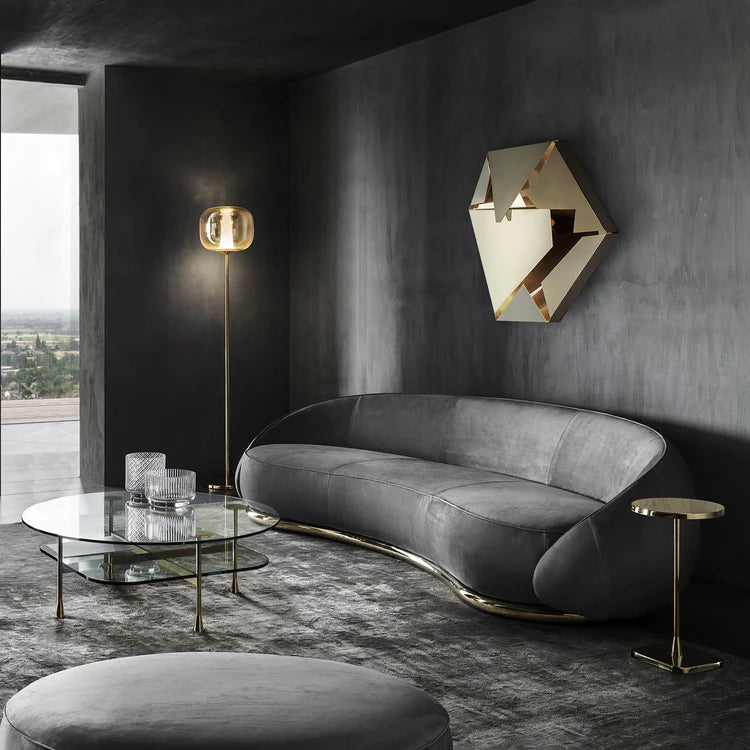 Abbracci Gray 3-Seater Sofa