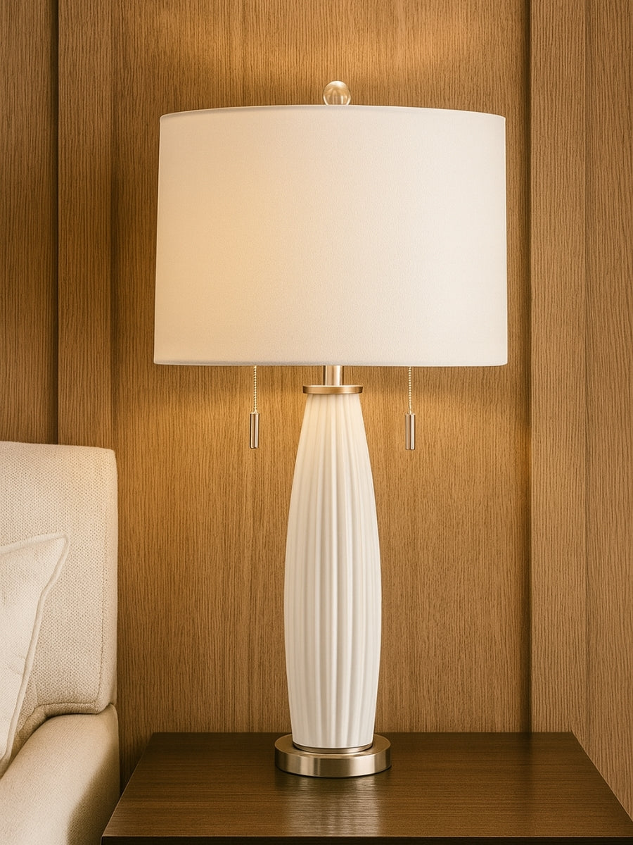 Hoare Olive Table Lamp / Pair