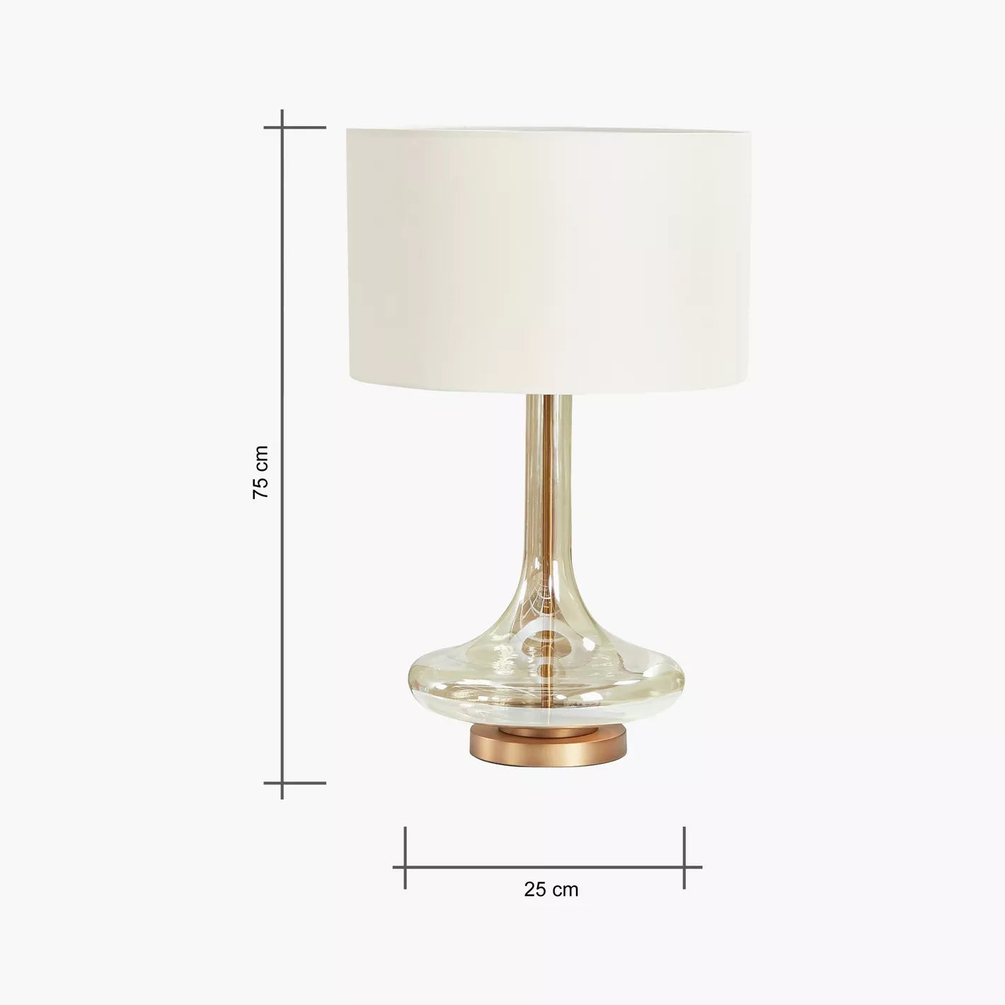 Lameia Glass Table Lamp - 67 cm