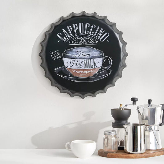 Java Metal Cup Wall Decor Accent