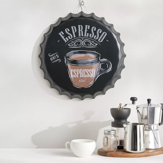Percolate Metal Cup Wall Decor Accent