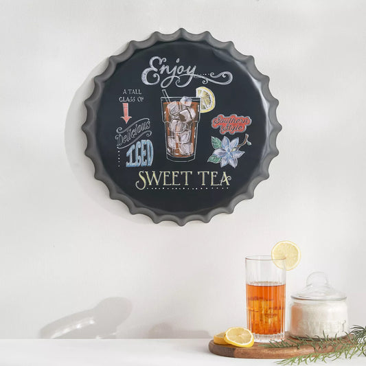 Refresh Metal Tea Cup Wall Decor Accent
