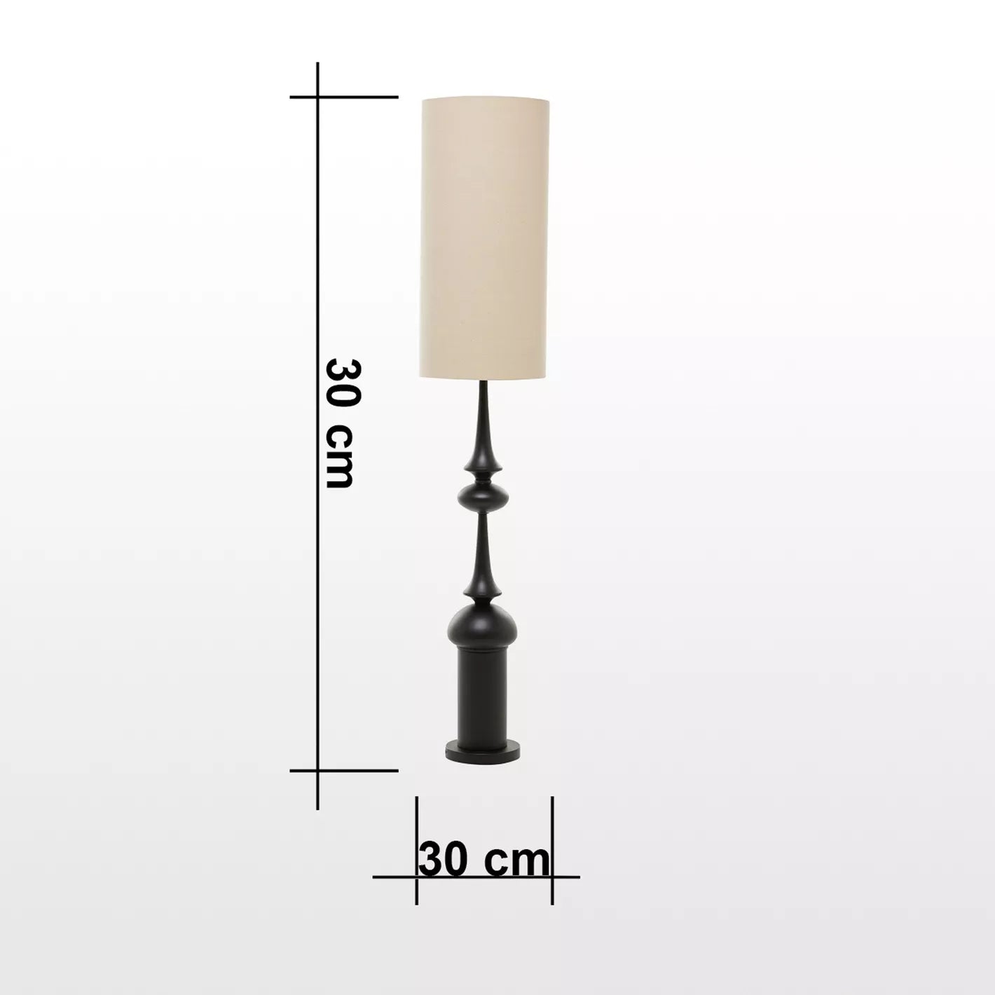 Agate Metal Floor Lamp - 155 cm