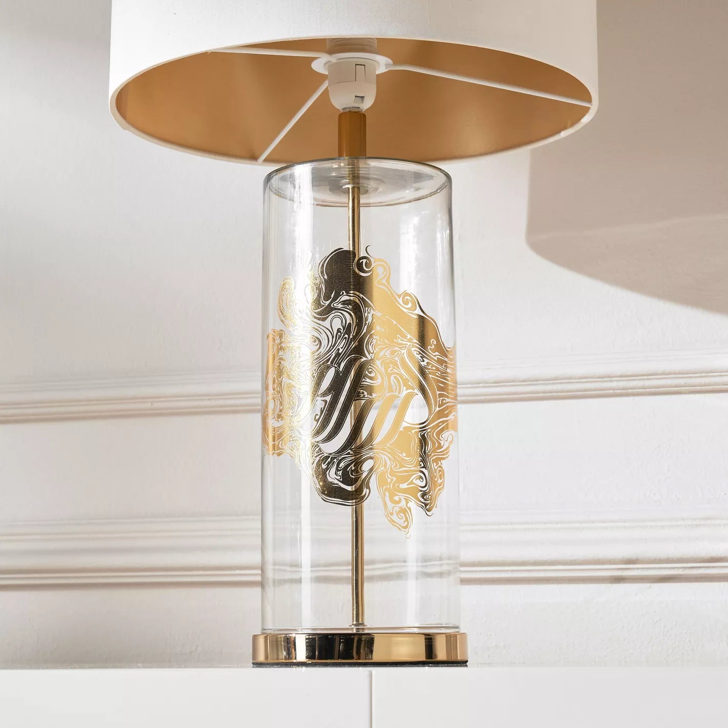 Ilithya Glass Table Lamp - 67 cm