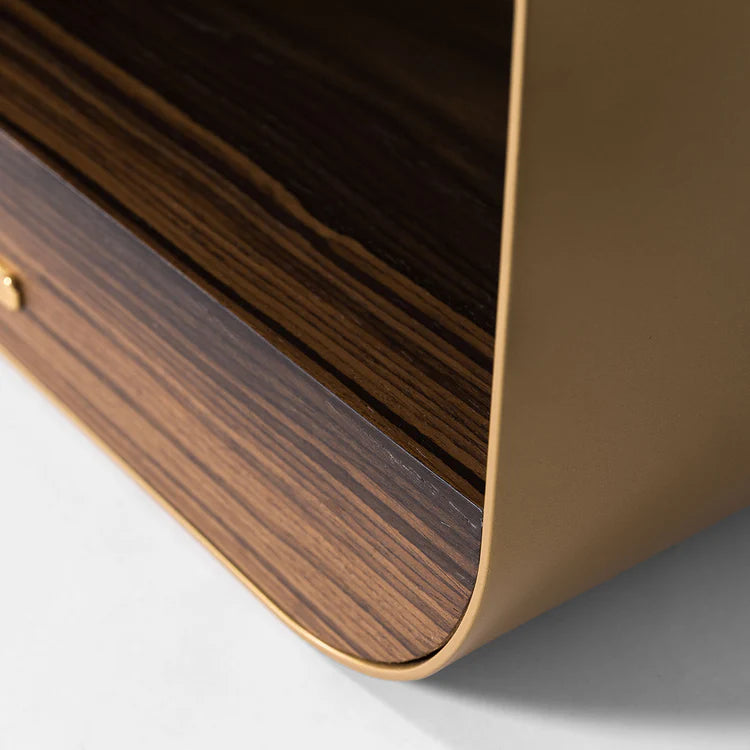Tawla Gold Metal Side Table