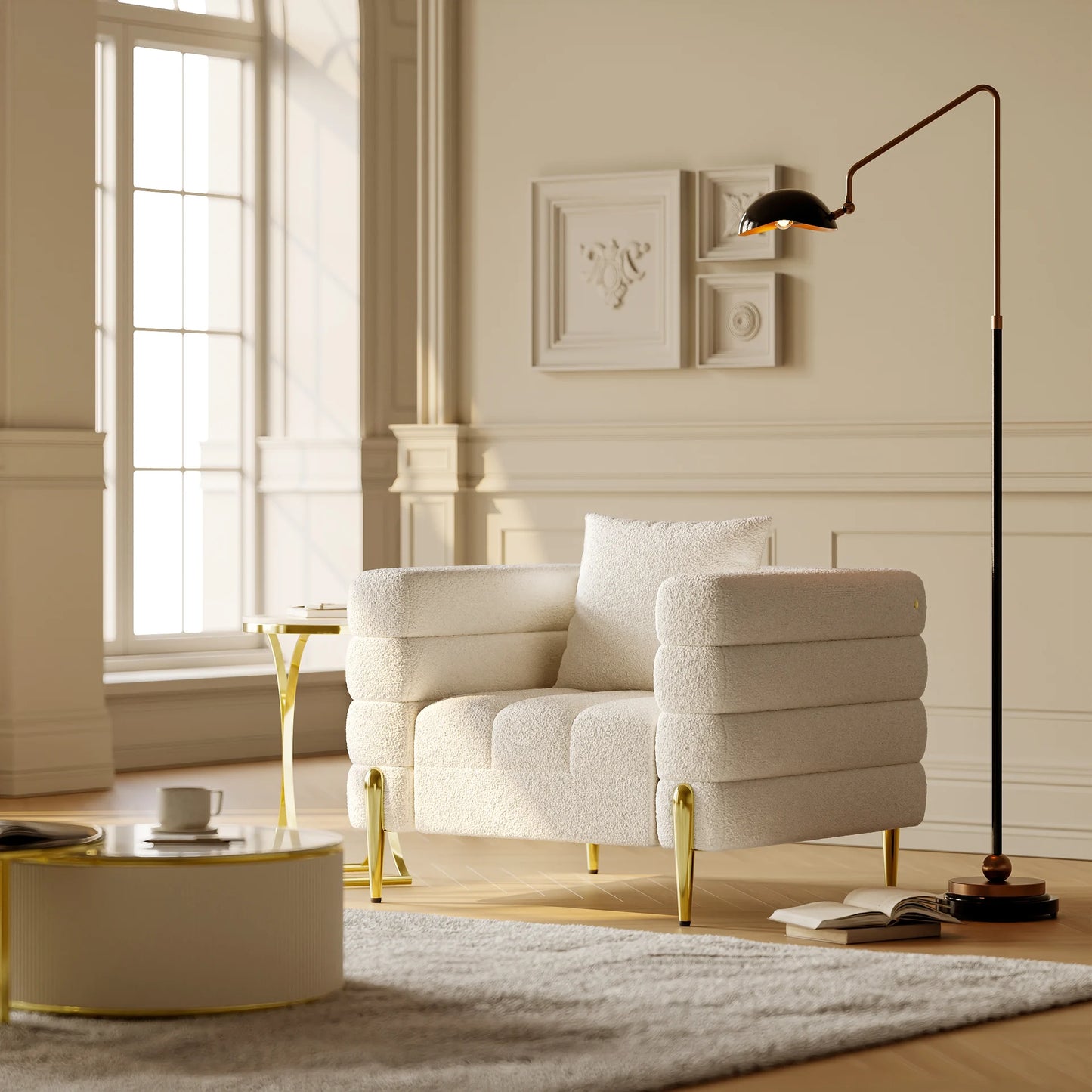 Aurora Boucle Accent Chair