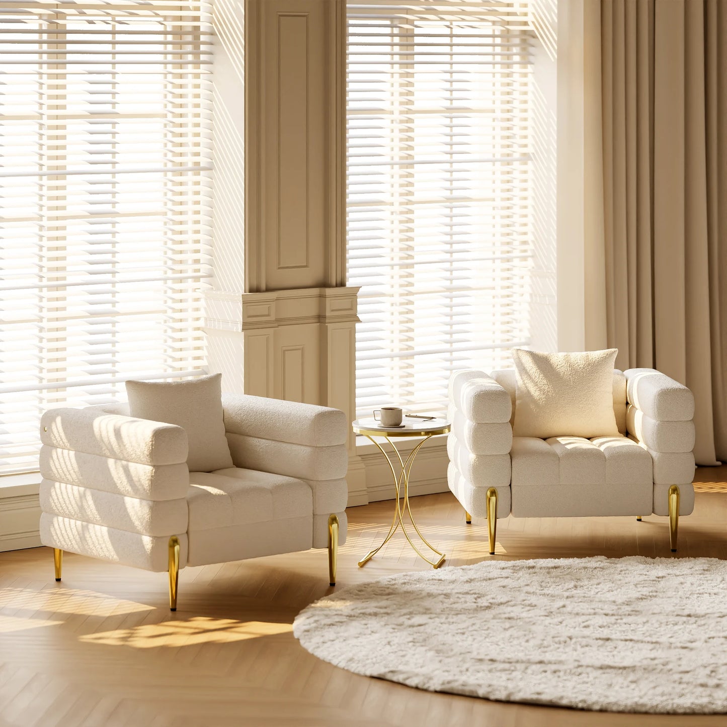 Aurora Boucle Accent Chair