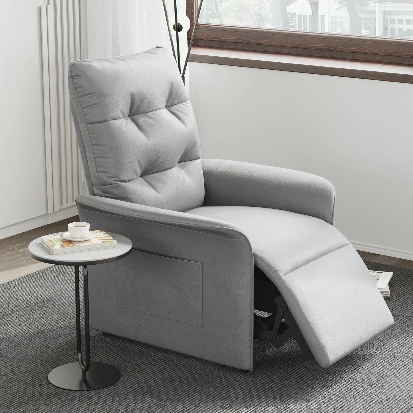 Recliner Accent Velvet Chair