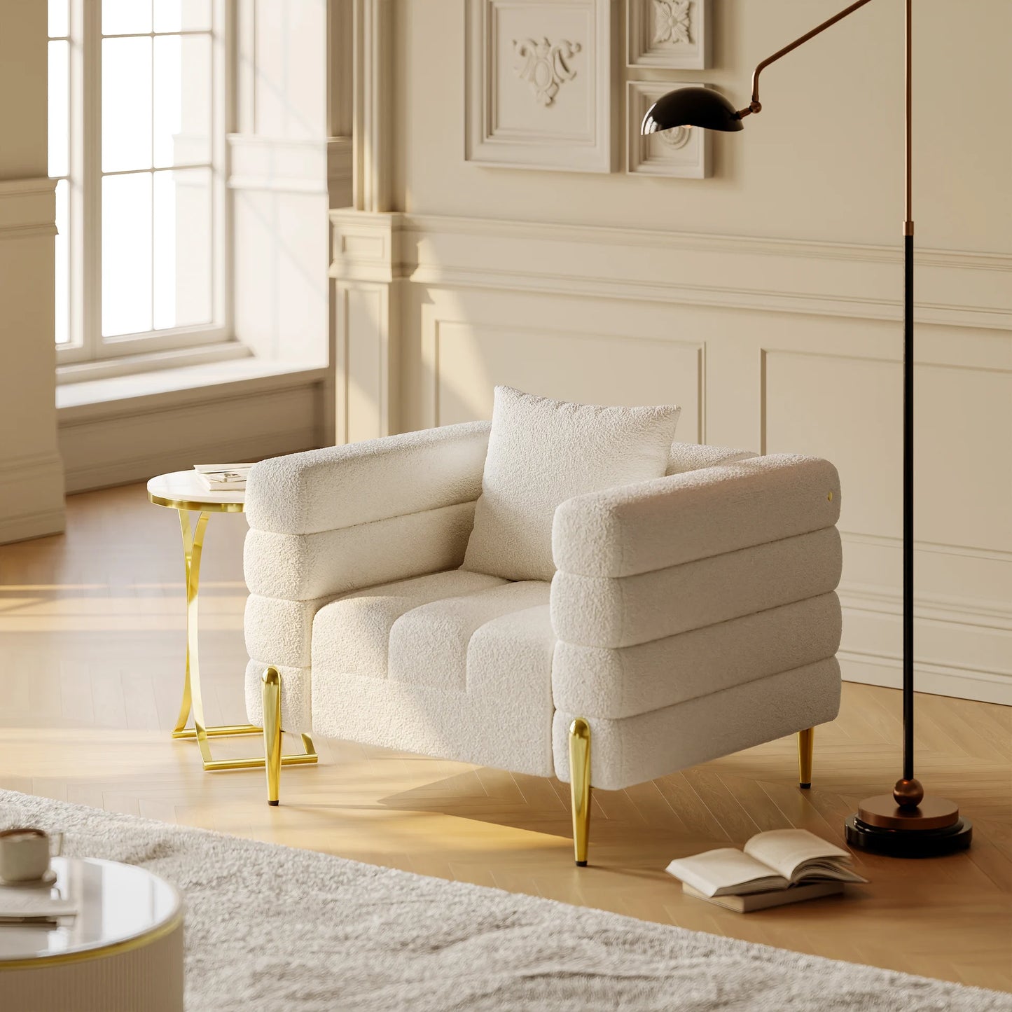 Aurora Boucle Accent Chair