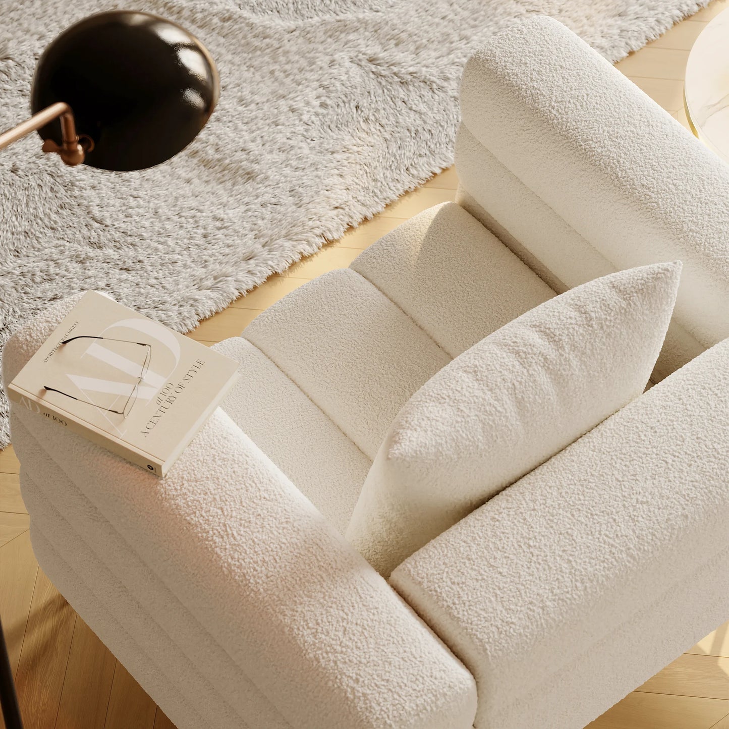 Aurora Boucle Accent Chair