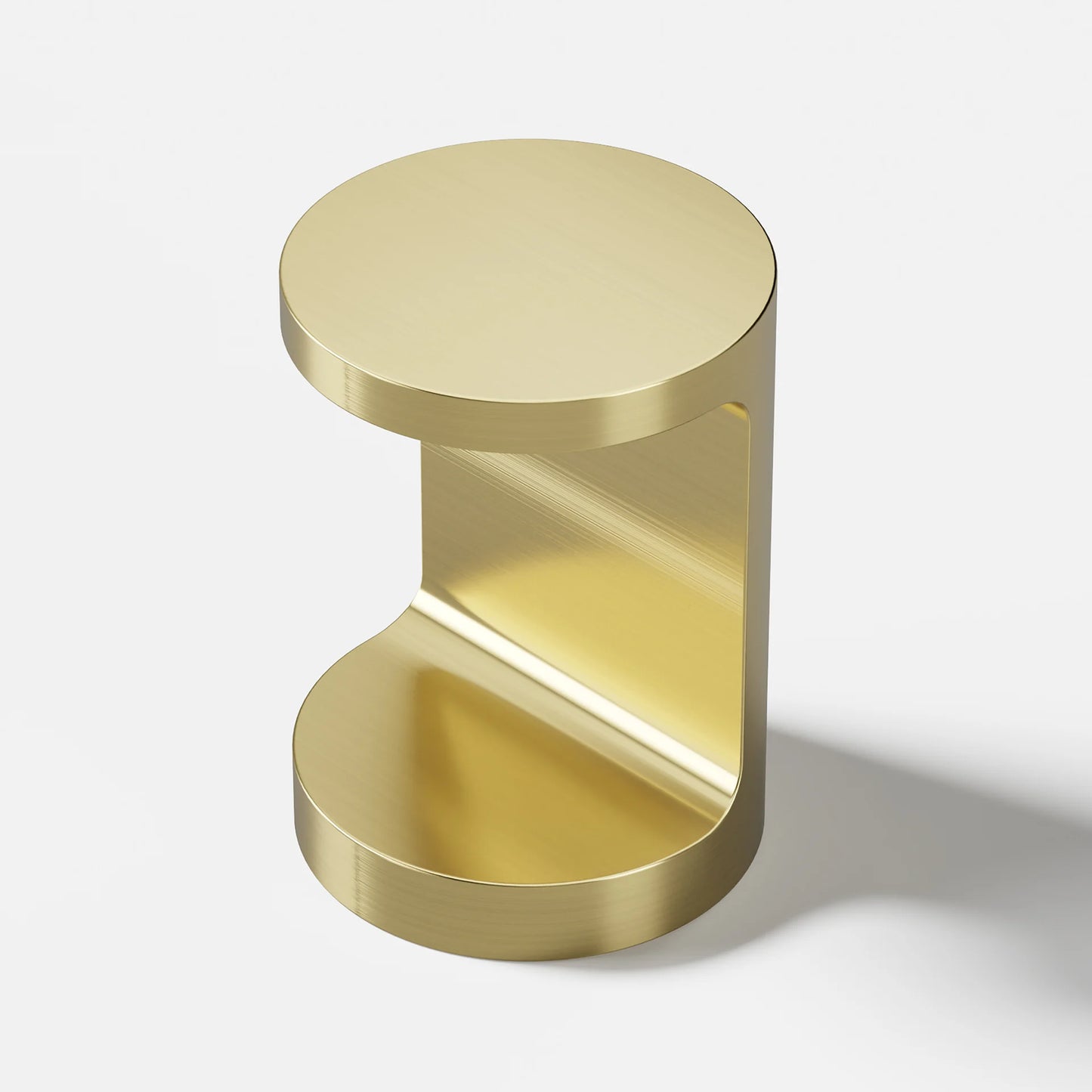 C Shaped Cocktail Side Table