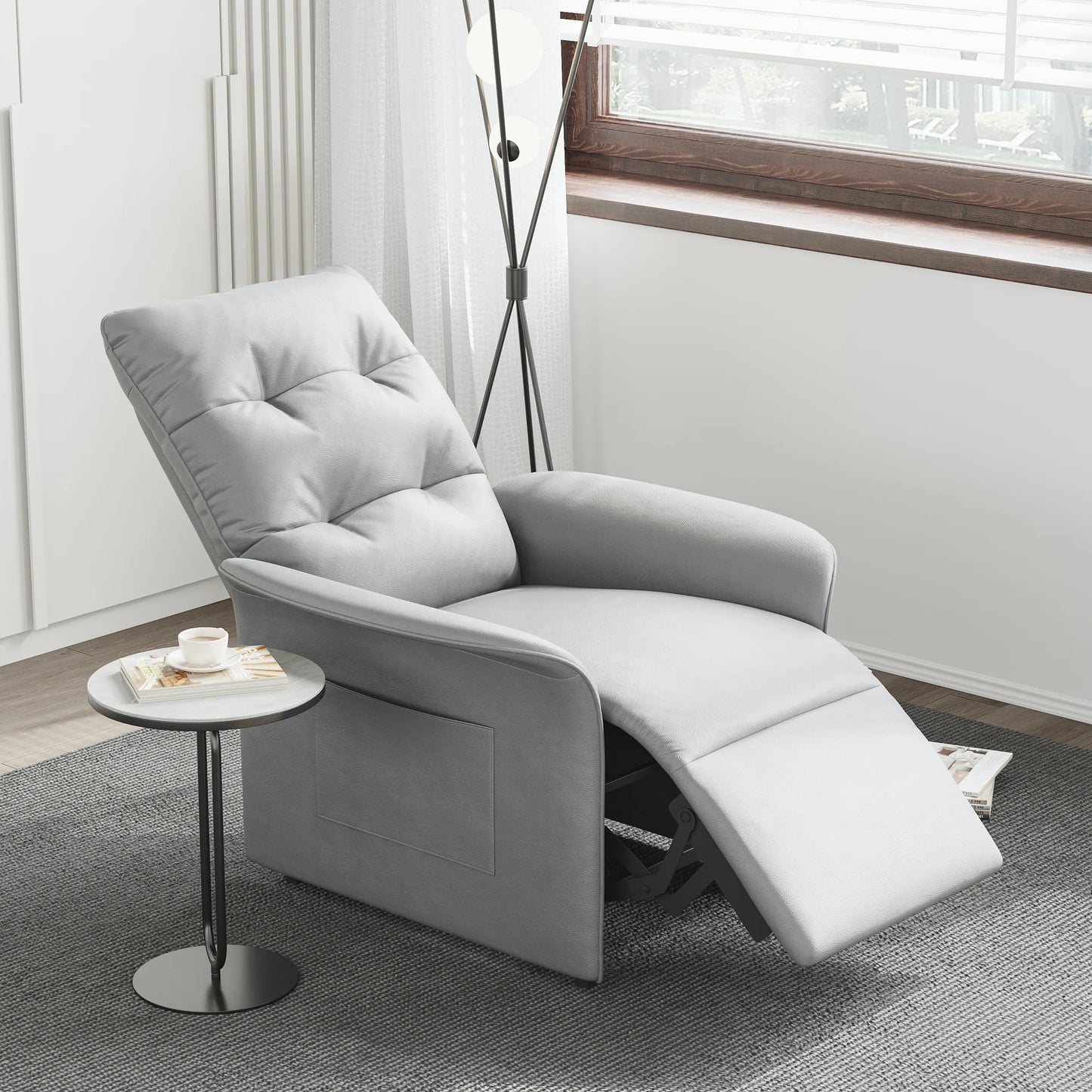 Recliner Accent Velvet Chair