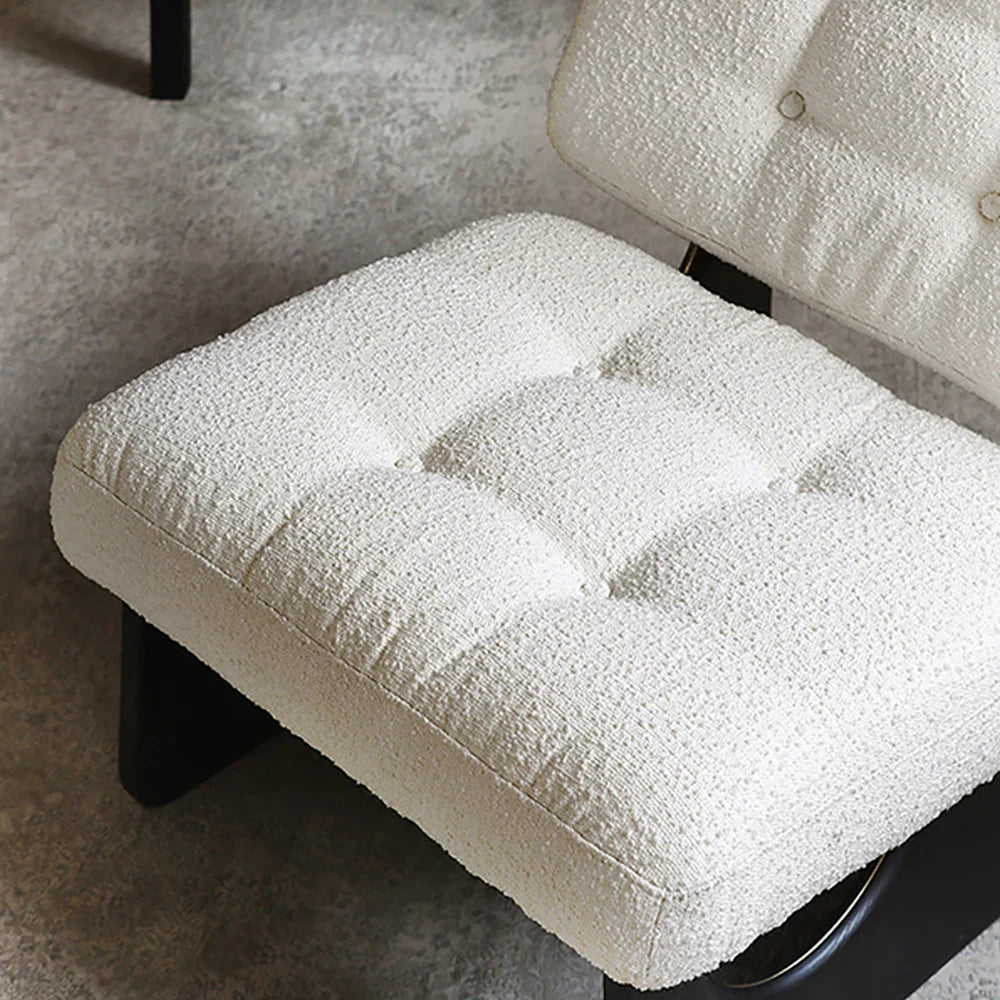Japandi Boucle Lounge Chair