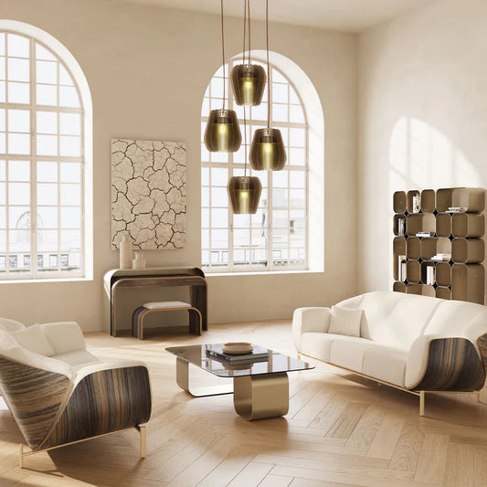 Baidà White Bouclé 3-Seater Sofa