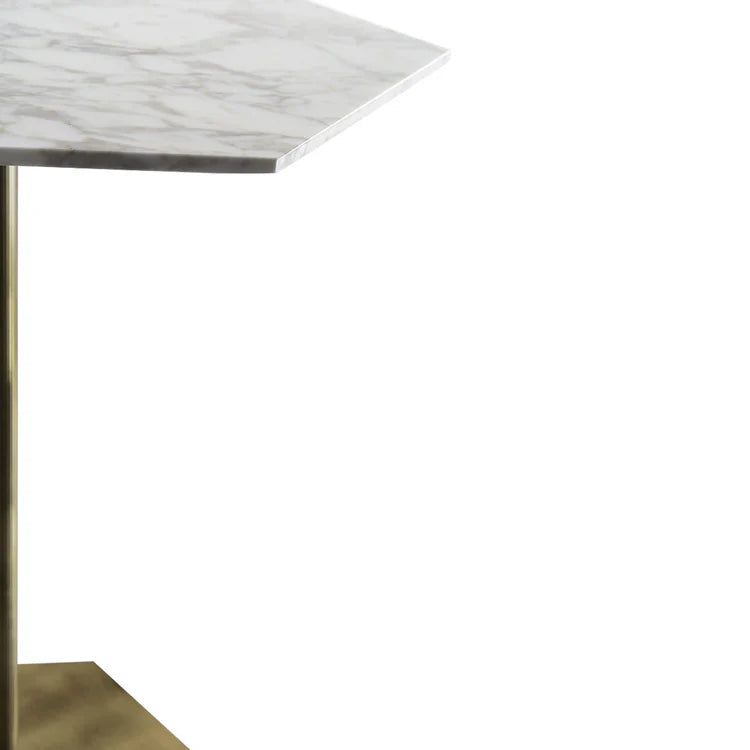 Bistro Side Table with Marble top