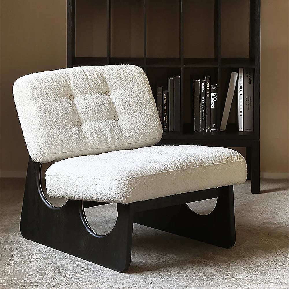 Japandi Boucle Lounge Chair