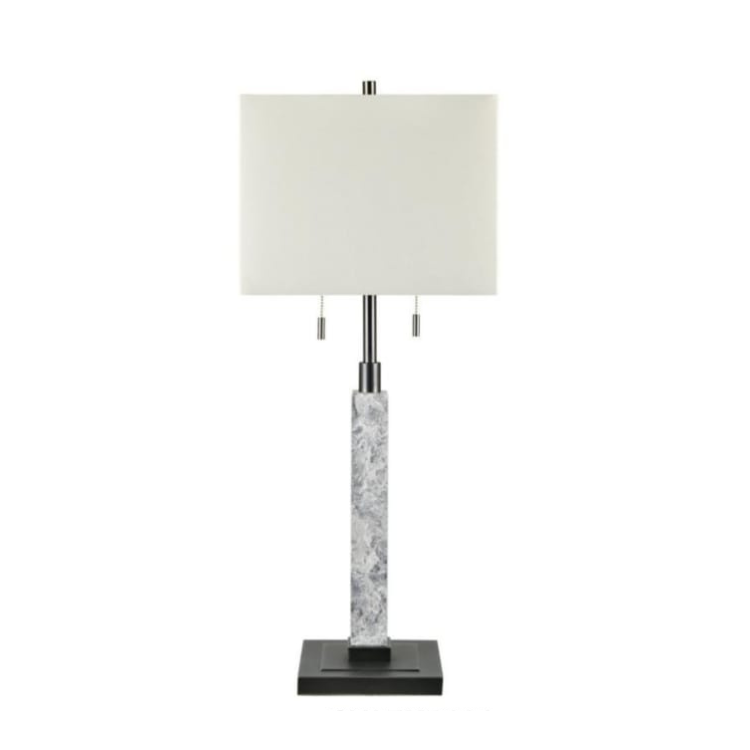 Evans Column Table Lamp / Pair