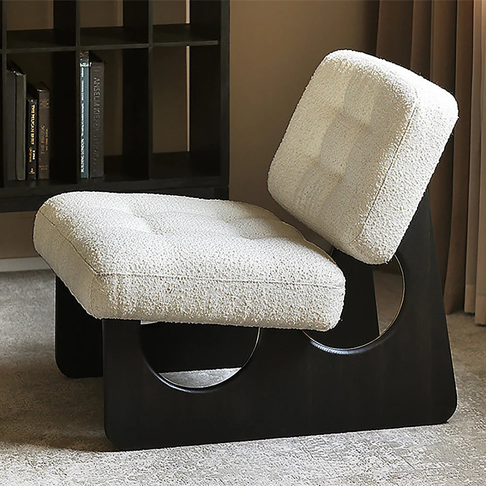 Japandi Boucle Lounge Chair