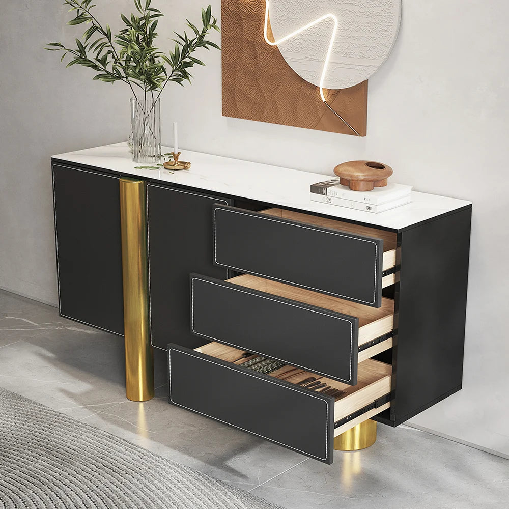 White Storage Sideboard Buffet