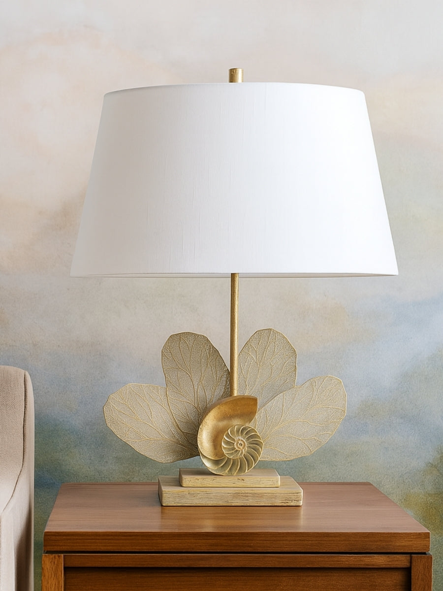 Ammonite Table Lamp / Pair