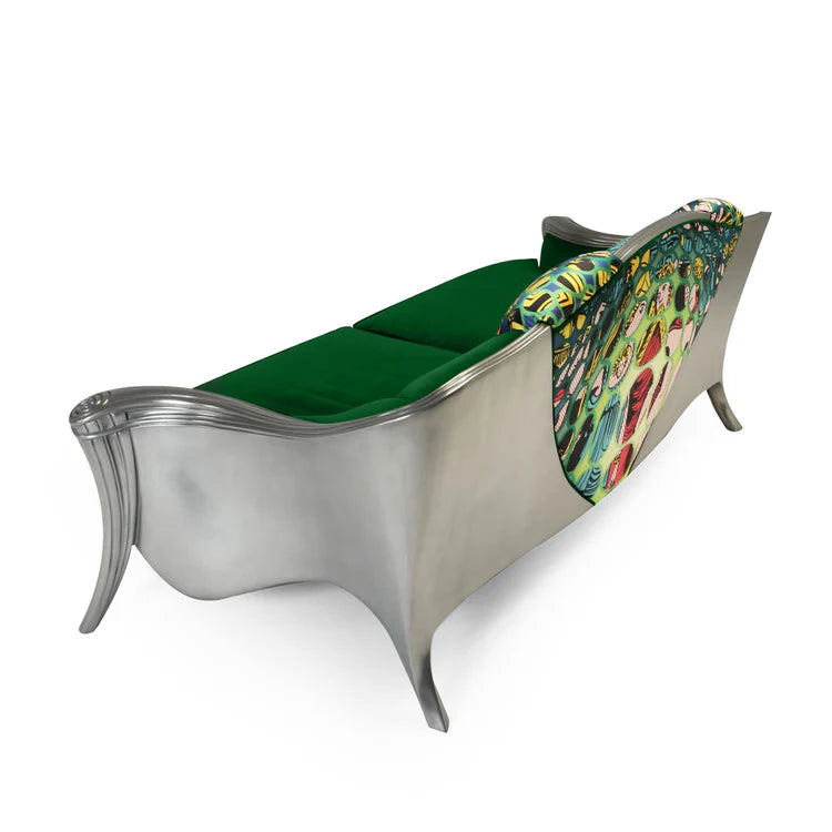Opus Metallica Green Sofa