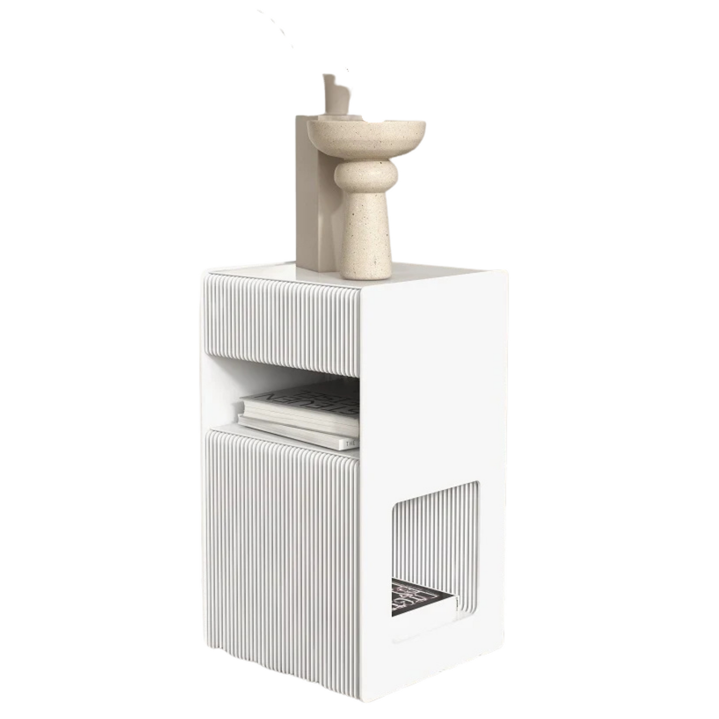 Shelves Acrylic Tabletop Side Table