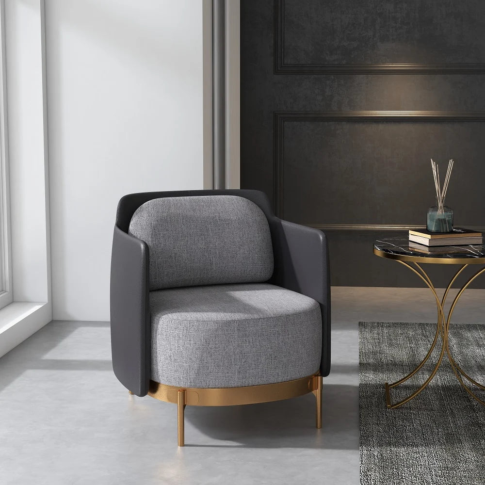 Gray Modern Accent Chair