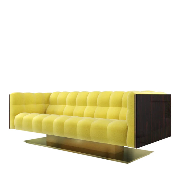 Montgomery 3-Seater Yellow Soft