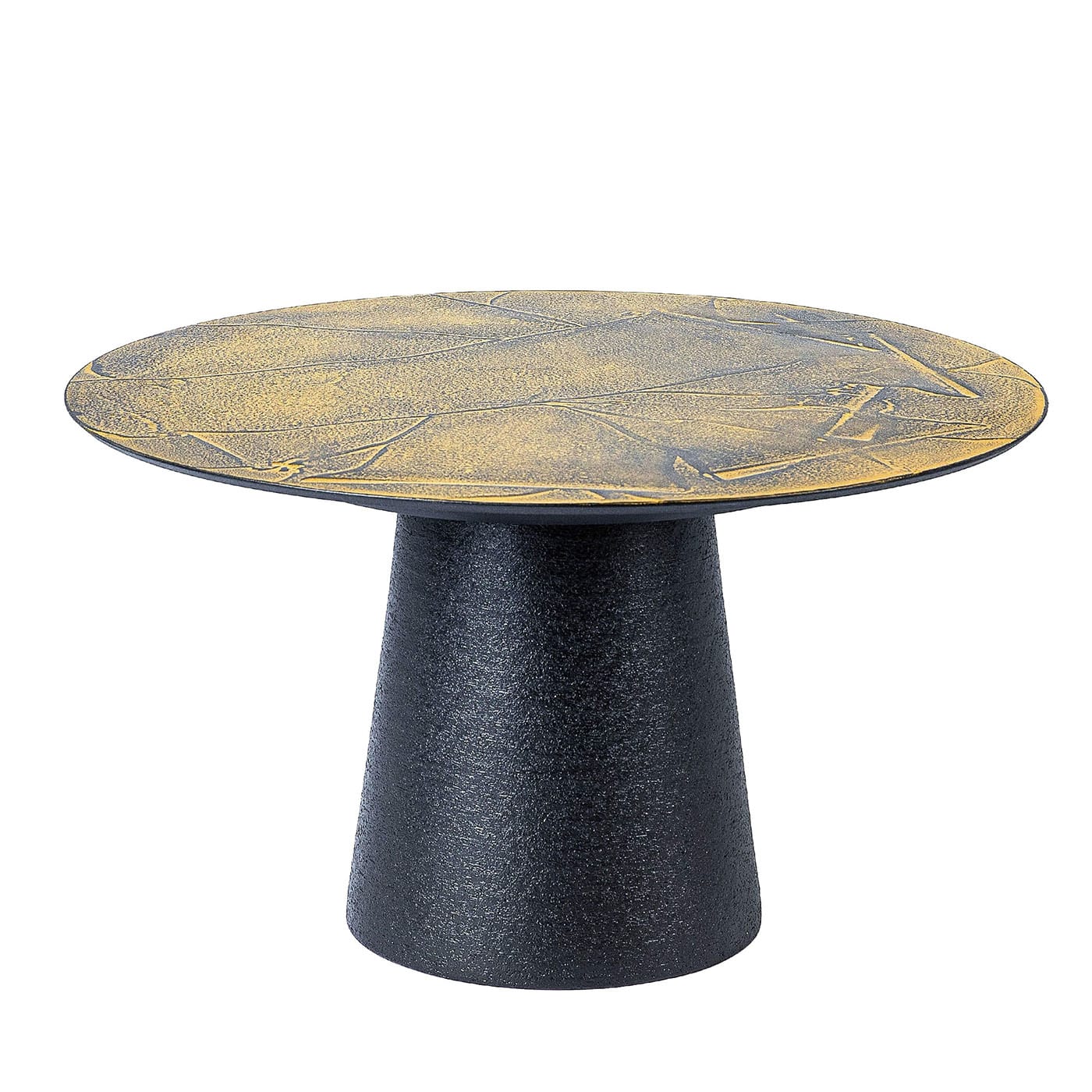 Gold Leaf Round Coffee Table