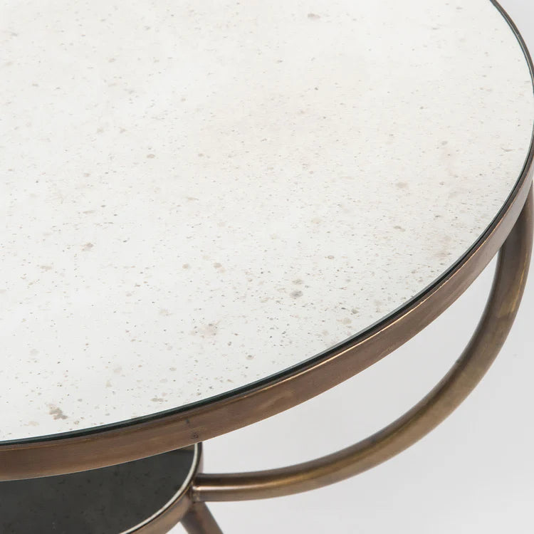 Retrò Oval Brass Bistrò Table