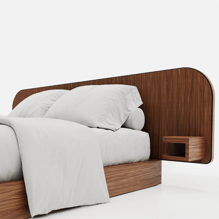 Roma Oak Wood Bed