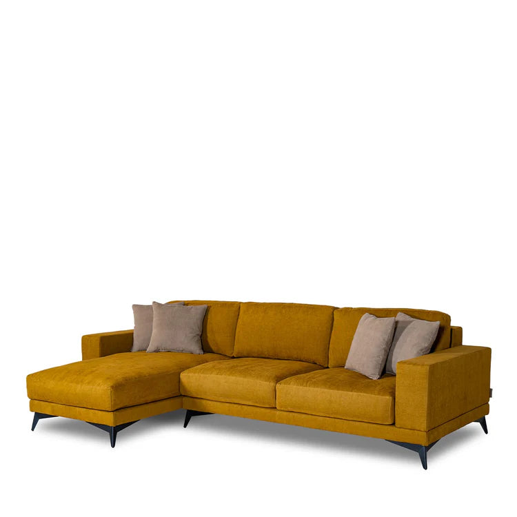 Tesla yellow sofa