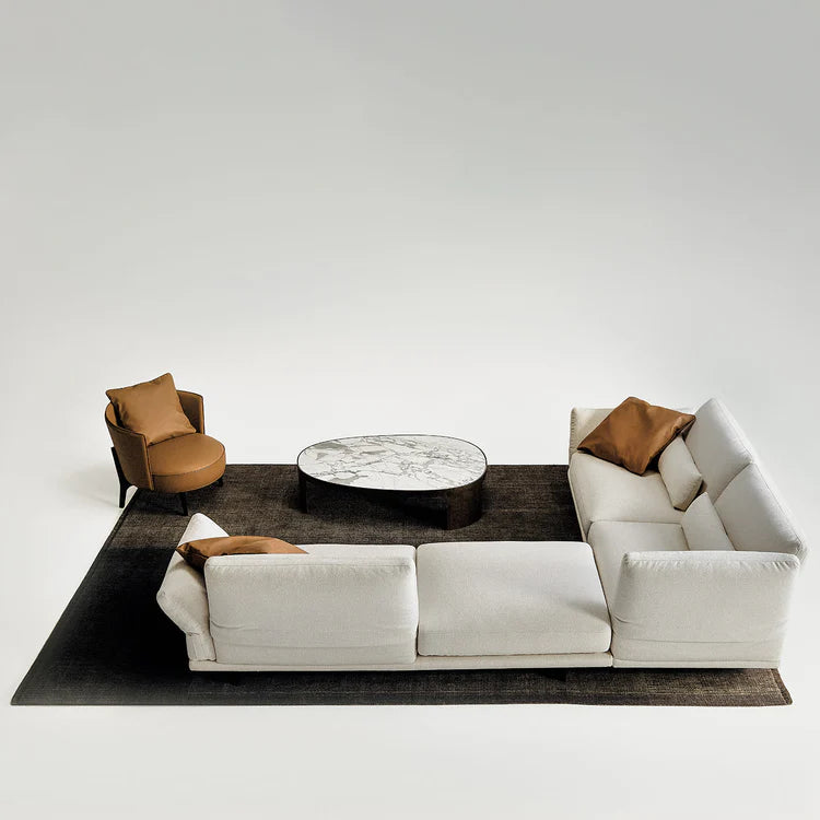 Beverly Modular White Sofa