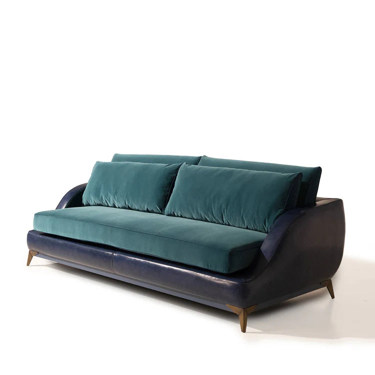 Couch blue velvet sofa