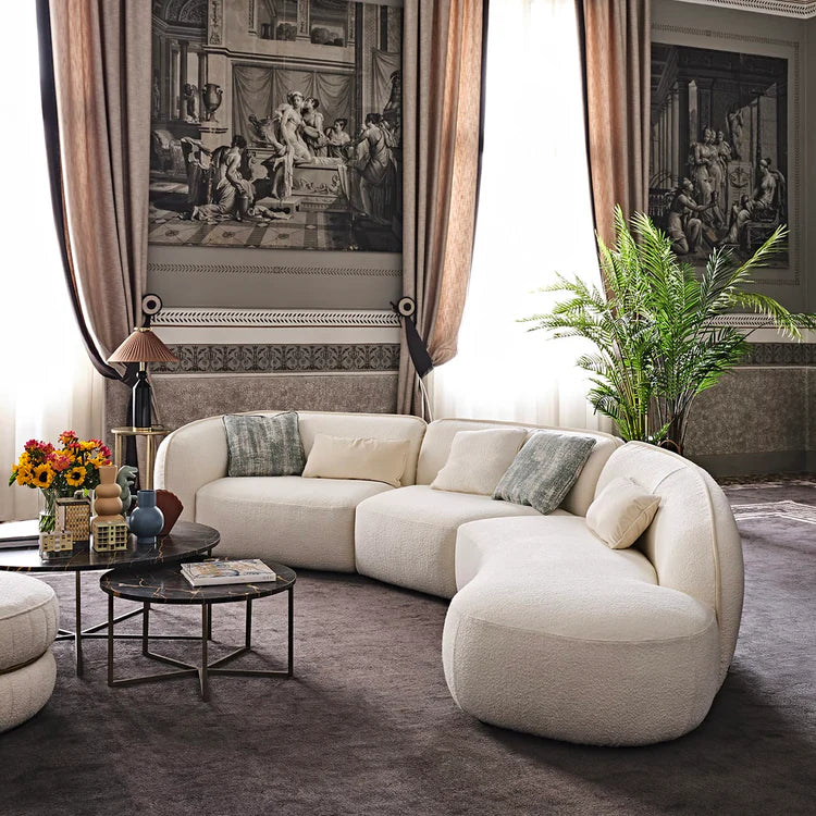 Erasmo White Sofa