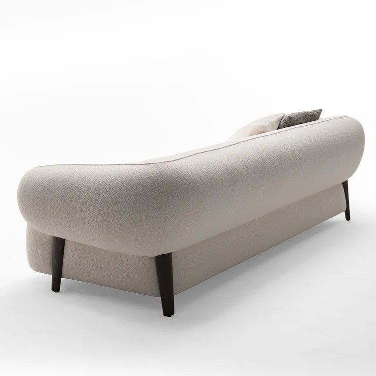 Carol 3-Seater White Sofa