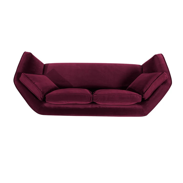 Cementina Red Sofa
