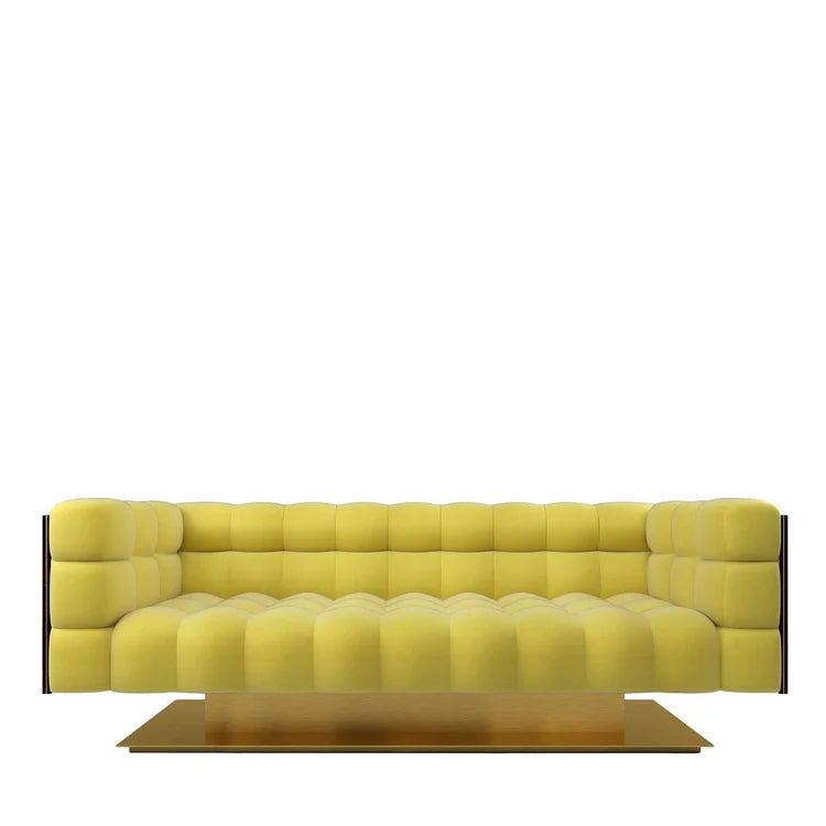 Montgomery 3-Seater Yellow Soft
