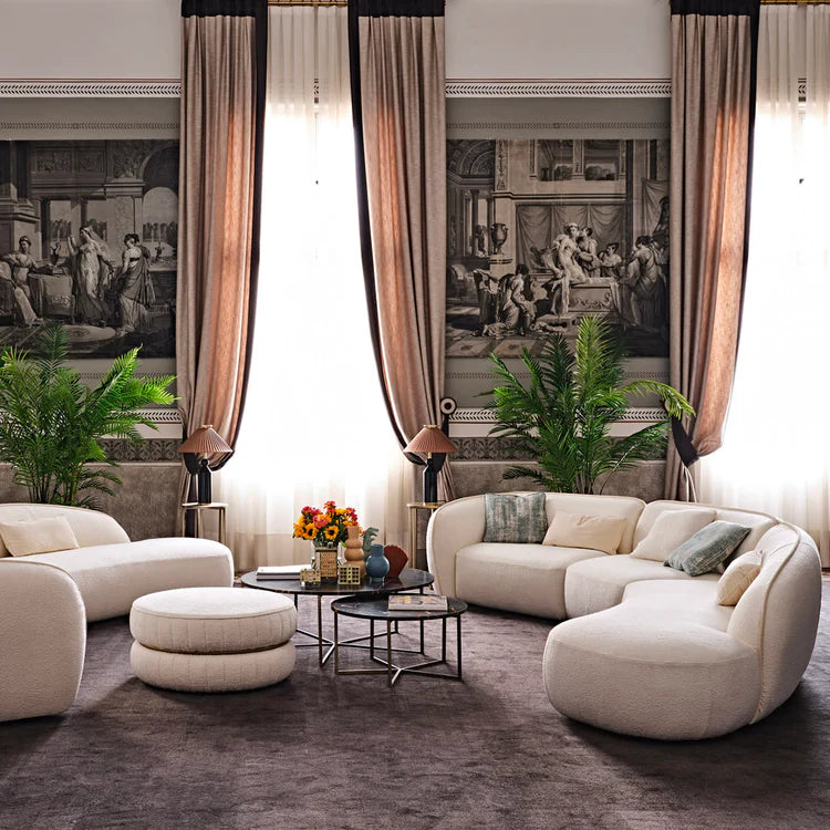 Erasmo White Sofa