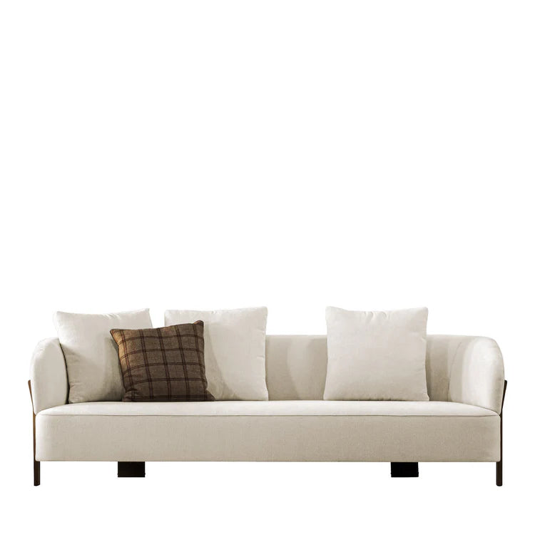 Diamante Glamour Beige Fabric Sofa