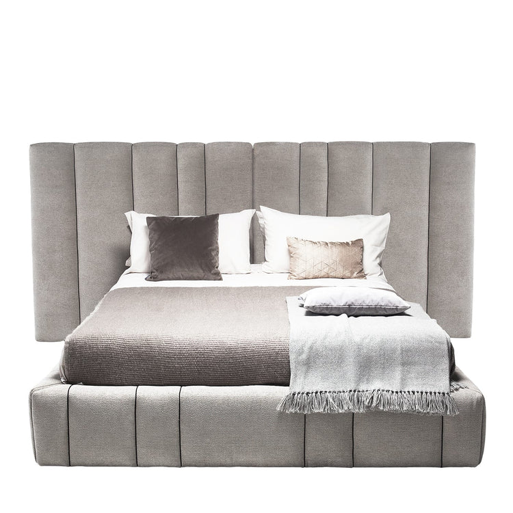 Italo Gray Textile Bed