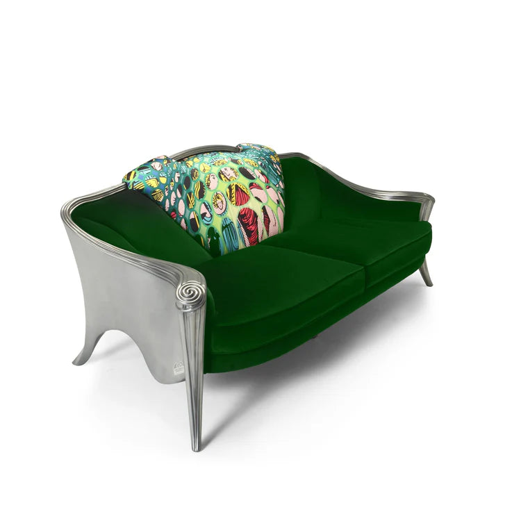 Opus Metallica Green Sofa