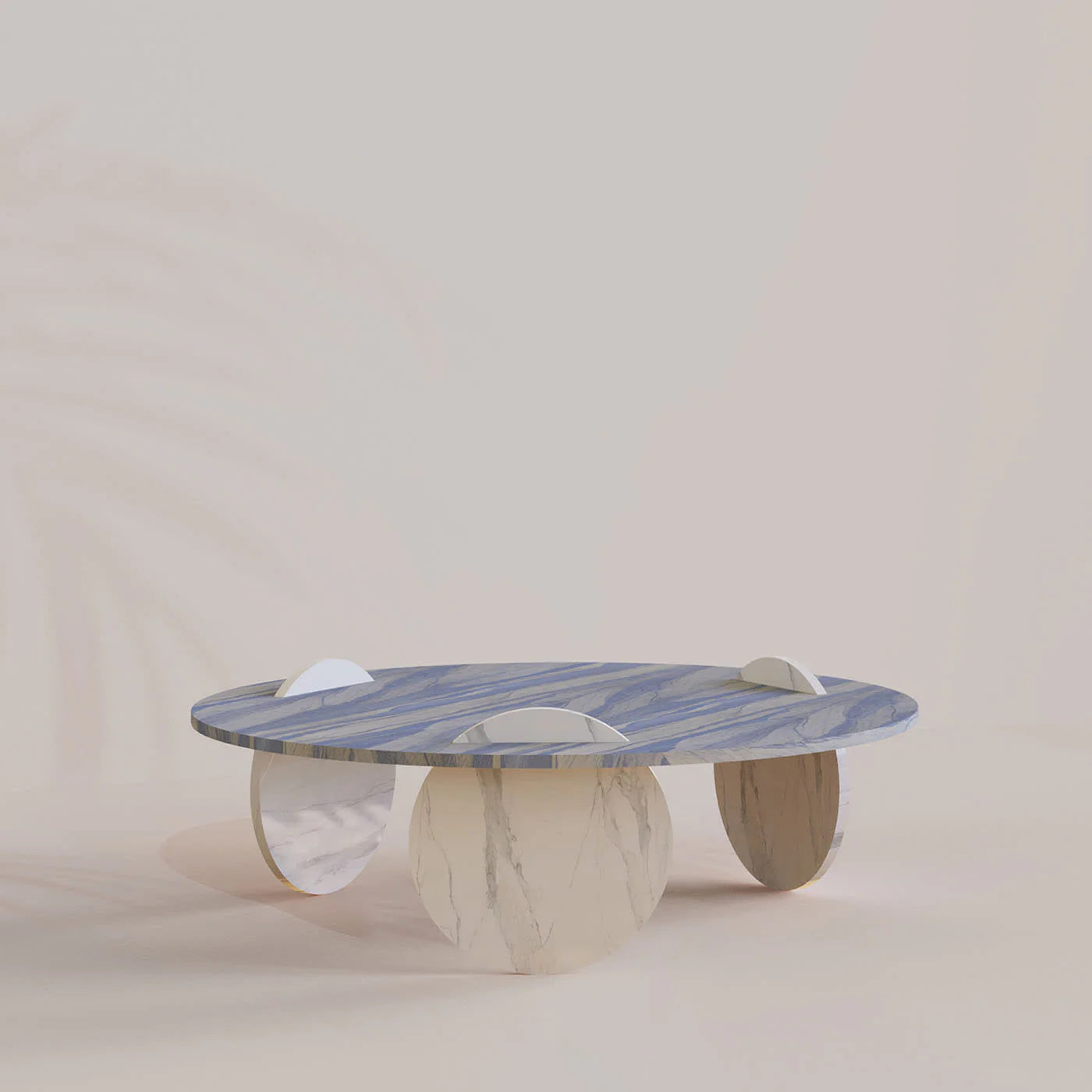 Circus Blue & White Marble Coffee Table