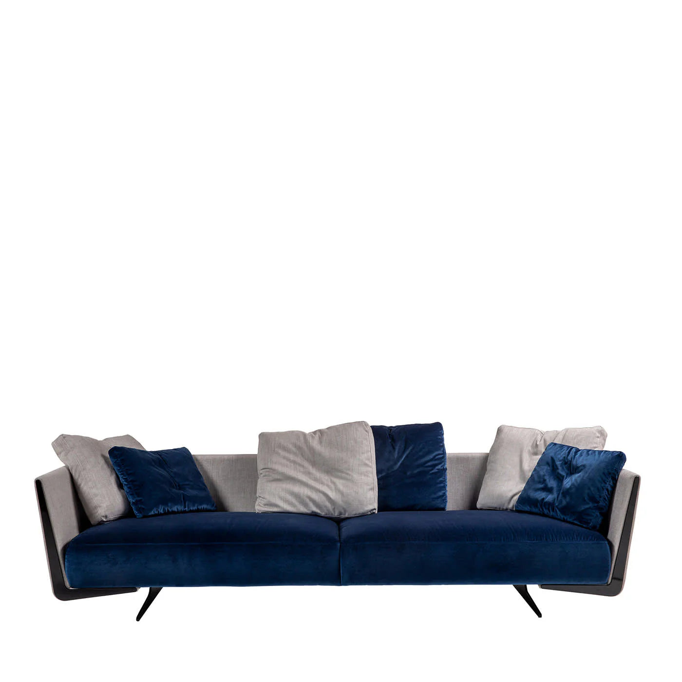 Blue Boomerang Sofa