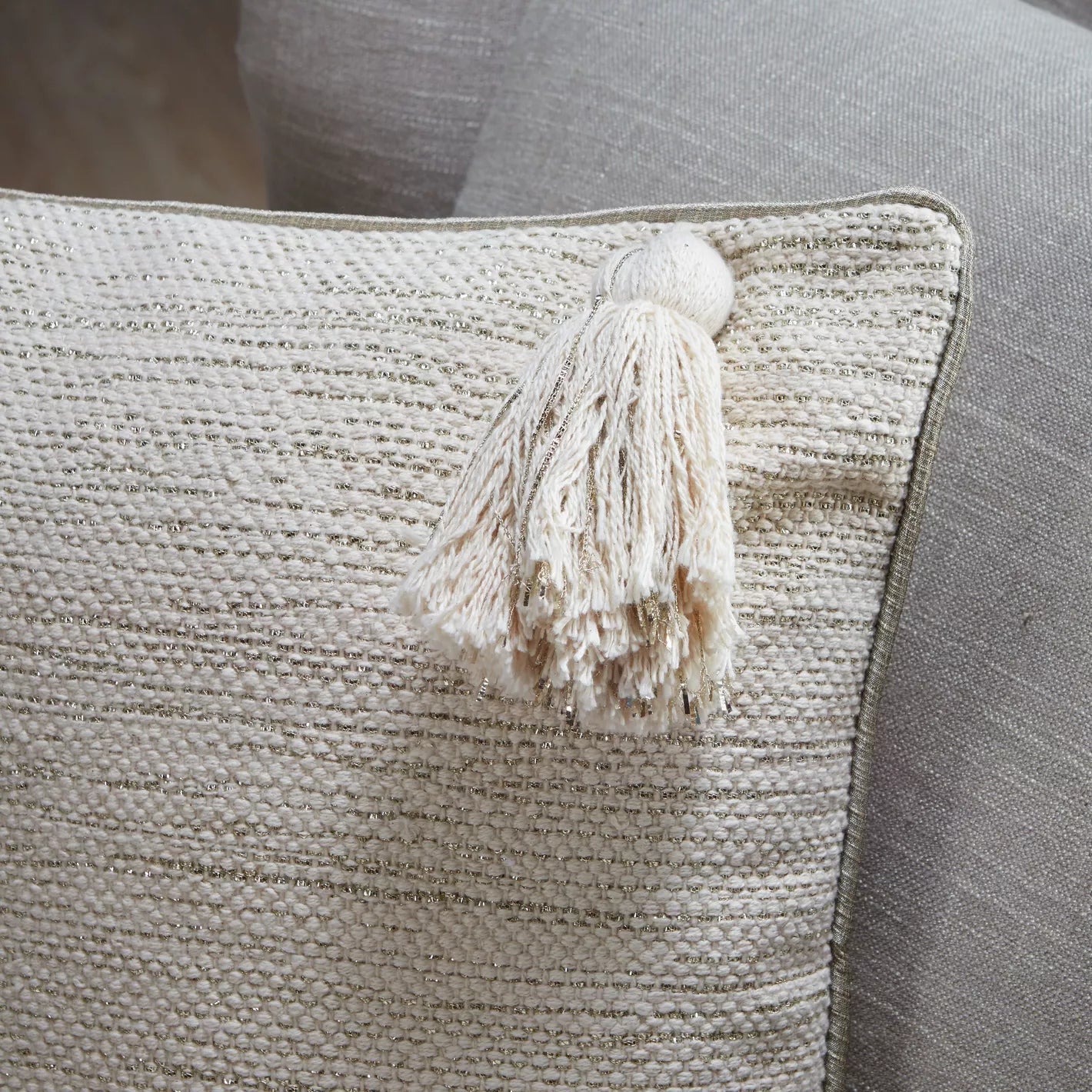Akra Textured Filled Cushion - 50x50 cm