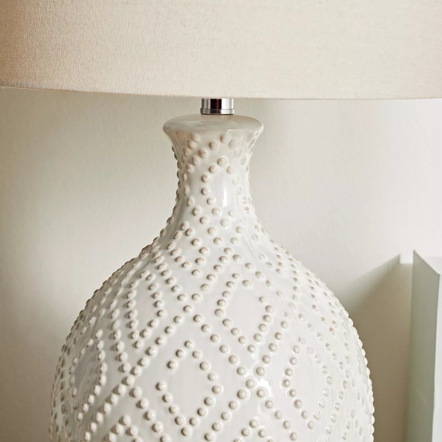 Fides Ceramic Table Lamp - 68.5 cms