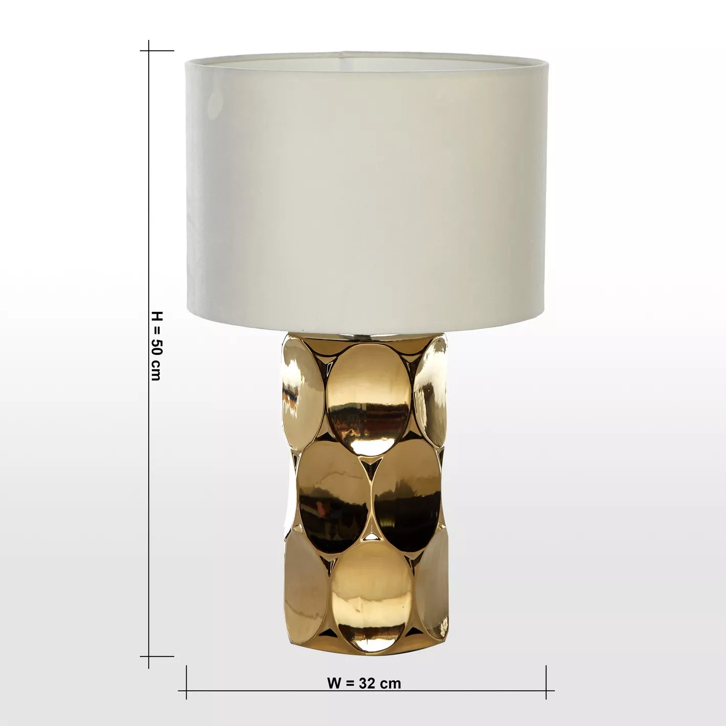 Recha Ceramic Table Lamp - 52 cm