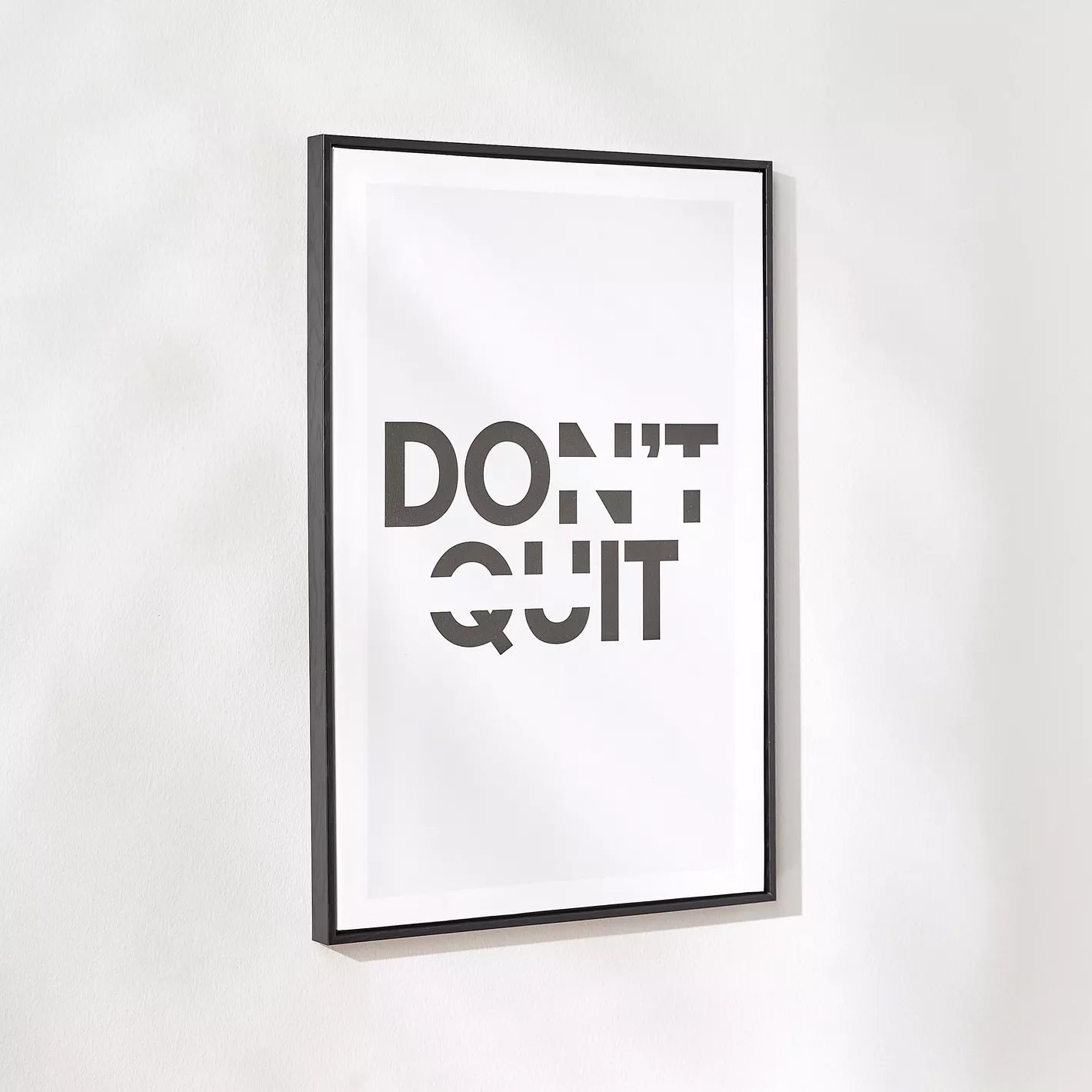 Don't Quit Framed Canvas Wall Art - 62x42 cm