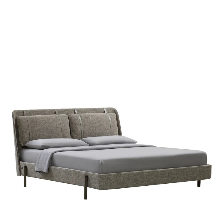 Nara King-Size Bed with Leather Straps