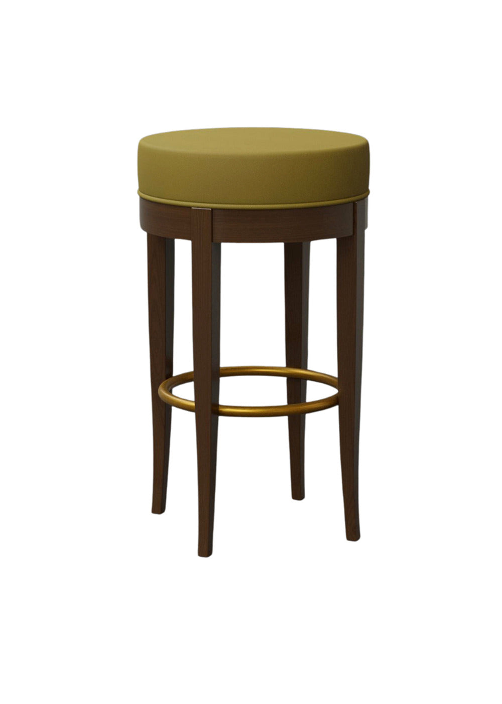 5331 Brown & Olive-Green Bar Stool by Centro Ricerche MAAM